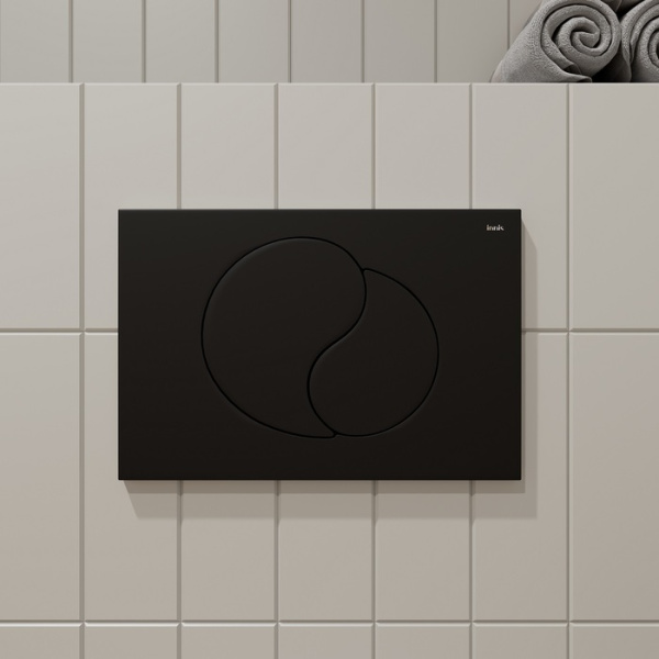 Клавиша смыва Iddis Unifix, черная (UNI02MBi77)